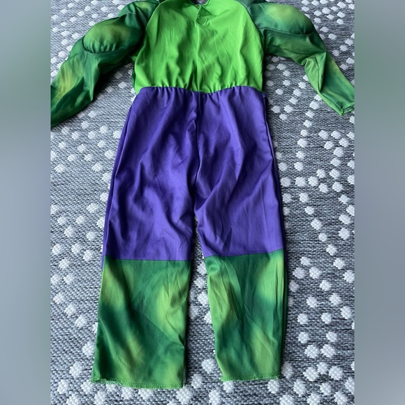 Marvel Hulk Super Hero Costume Wig Hair HULK Smash Hands Halloween Infant 12 24 - Picture 9 of 14